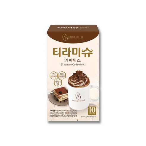 韓國 Brons Coffee 提拉米蘇咖啡 (10條) 150g
