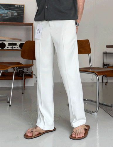modernsweet-링클프리 쿨 세미 와이드 슬랙스 4color / S~XL - 모던스윗(modernsweet)♡韓國男裝褲子