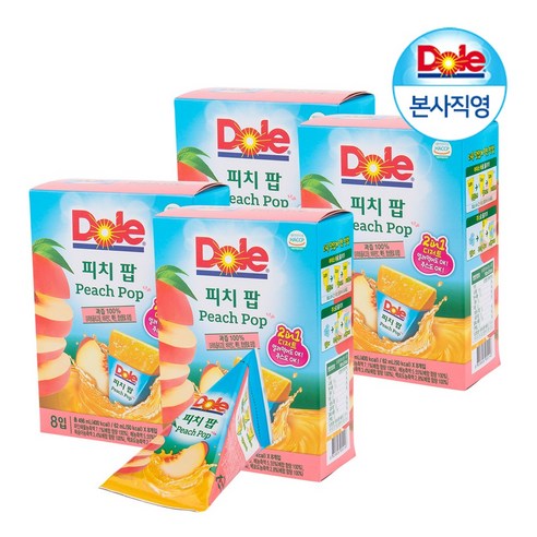 韓國 Dole IcePop 桃味果汁冰冰 8個裝/496g